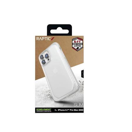 X-Doria Raptic Slim - Biodegradable Case for iPhone 14 Pro Max (Clear)