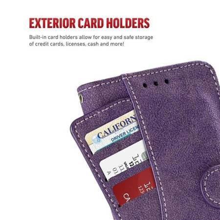 Zizo Slide Out Wallet Pouch for iPhone X (Purple)
