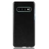 Crong Essential Cover - PU Leather Case for Samsung Galaxy S10+ (black)