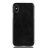Crong Essential Cover - PU Leather Case for iPhone Xs / X (black)