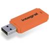 Integral Neon - 64GB USB 3.0 Pendrive (Orange)