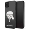 Karl Lagerfeld Double Layers Glitter Head - Case for iPhone 11 Pro Max (Black)