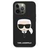 Karl Lagerfeld Silicone Ikonik Karl`s Head - Case for iPhone 13 Mini (Black)