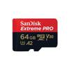 SanDisk Extreme Pro microSDXC - Memory card 64 GB A2 V30 UHS-I U3 200/90 MB/s with adapter
