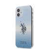 US Polo Assn Dh & Logo Gradient - Etui iPhone 12 Mini (blue)