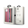 Karl Lagerfeld Color Stripes Strap - pouzdro pro iPhone 14 Plus (růžové)