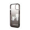 Karl Lagerfeld Gradient Ikonik Karl & Choupette - iPhone 14 Pro Max tok (fekete)