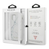 Guess Marble - Coque pour iPhone 13 (blanc)