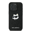 Karl Lagerfeld Monogram Choupette Head Pin - Case for iPhone 16 Pro (black)