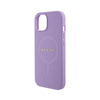 Guess Saffiano MagSafe - étui pour iPhone 15 (violet)