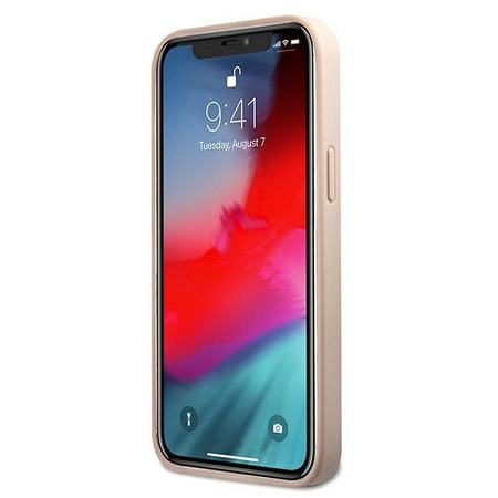 Guess 4G Metal Gold Logo - pouzdro pro iPhone 12 Pro Max (růžové)