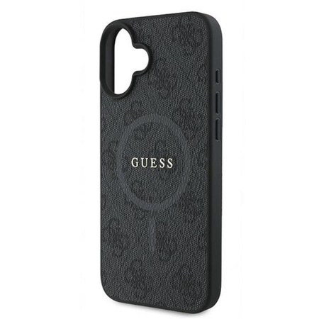 Guess 4G Ring Classic Logo MagSafe - Pouzdro iPhone 16 Plus (černé)