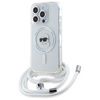 Karl Lagerfeld Crossbody IML Karl Head MagSafe - Hülle für iPhone 16 Pro (transparent)