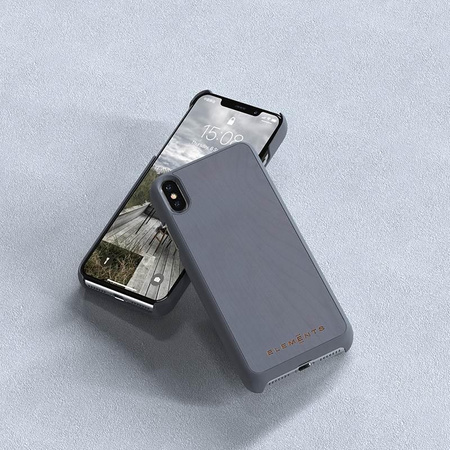 Nordic Elements Original Gefion - Holzetui für iPhone Xs Max (Mittelgrau)