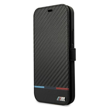 BMW Booktype M Carbon Stripe - iPhone 13 Pro Tasche (schwarz)