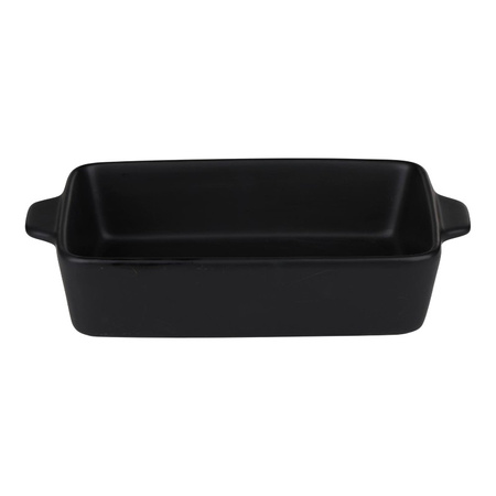 Alpina - Ceramic rectangular ovenproof dish 28x18x6 cm (black)