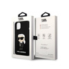 Karl Lagerfeld Silicone Ikonik MagSafe - Hülle für iPhone 15 Plus / 14 Plus (schwarz)