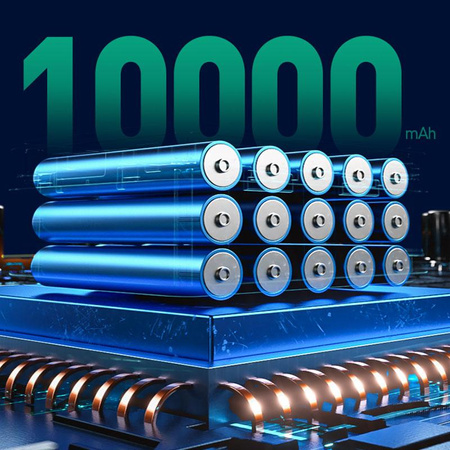 WEKOME WP-395 Vanguard sorozat - Power bank 10000 mAh Super Charging PD 20W + QC 22.5W (fekete)