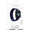 PURO ICON LINK - Mágneses szíj Apple Watch 42/44/45 mm-es órához (M/L) (sötétkék)