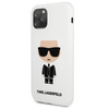 Karl Lagerfeld Fullbody Silicone Iconic - Etui iPhone 11 Pro (White)