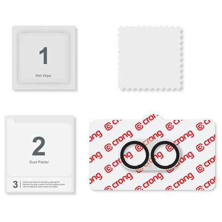 Crong Lens Shield - Sklo na fotoaparát a objektiv iPhone 17