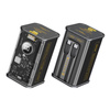 WEKOME WP-347 Vanguard Series - Powerbank 20000 mAh Superschnellladung mit integriertem USB-C PD 20W & Lightning + USB-A QC3.0 22.5W Kabel (Schwarz)