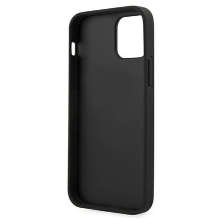 Guess V Quilted - pouzdro pro iPhone 12 Pro Max (černé)