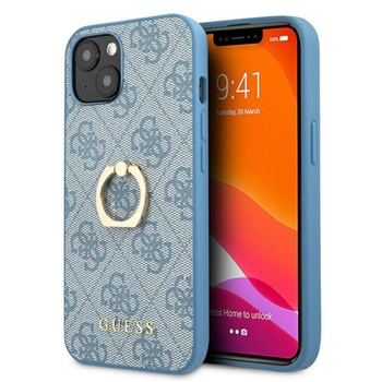 Pouzdro Guess 4G Ring Case - pouzdro pro iPhone 13 (modré)