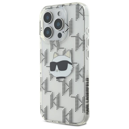 Karl Lagerfeld IML Choupette Head Electroplated - Pouzdro iPhone 16 Pro (průhledné)