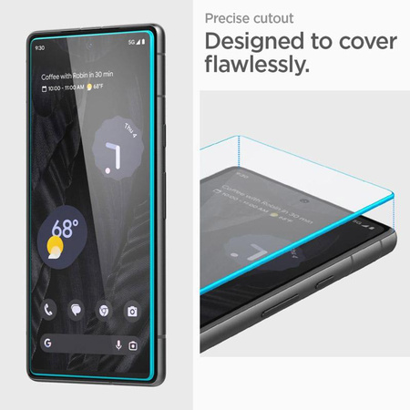 Spigen Alm Glas.TR 2-Pack - Tvrzené sklo pro Google Pixel 7A (2 kusy.) (Transparentní)