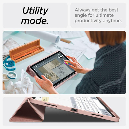 Spigen Urban Fit - Etui pour iPad Air 13" (M2, 2024) (Rose Gold)