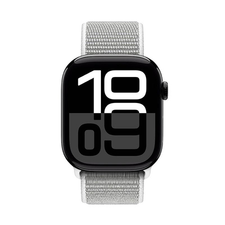 Crong Nylon - Sport Band for Apple Watch 44/45/46/49 mm (Silver Grey)