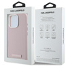 Karl Lagerfeld FW Metal Plate MagSafe - Coque iPhone 16 Pro Max (rose)