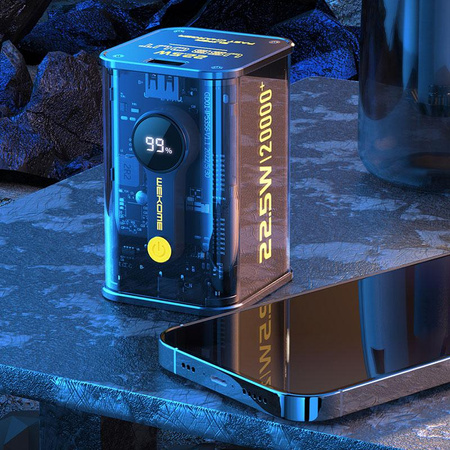 WEKOME WP-337 Vanguard sorozat - Power bank 20000 mAh PD 20W + QC 22.5W (fekete)