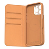 Moshi Overture MagSafe - Leder 3-in-1 Flip Case für iPhone 16 Pro Max (Karamellbraun)