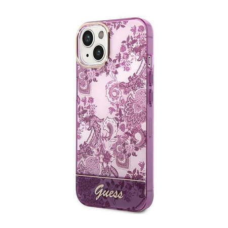 Guess Porcelain Collection - Coque iPhone 14 (fuchsia)