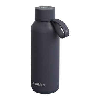 Quokka Solid With Strap - 510 ml Edelstahl-Thermoflasche mit Riemen (Schiefer)