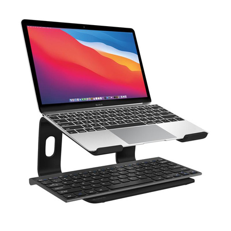 Crong AluBench - Alumínium laptop állvány (fekete)