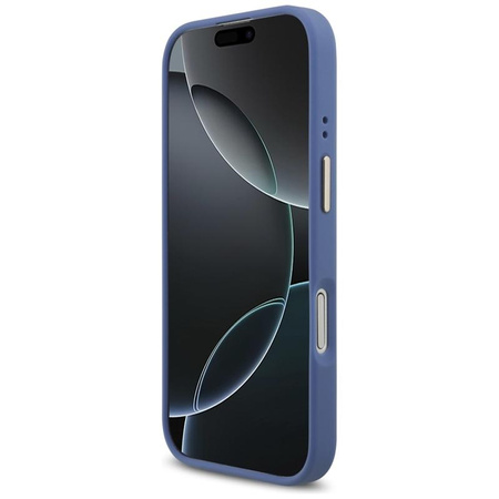 Guess 4G Strass Logo MagSafe - Hülle iPhone 17 (Blau)