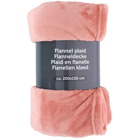 Couverture en flanelle 200x150cm (corail)