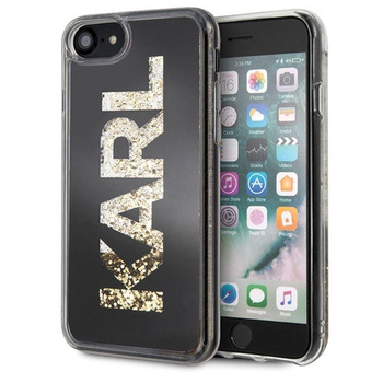 Karl Lagerfeld Logo Karl - Case iPhone SE 2020 / 8 / 7 (Gold Glitter)