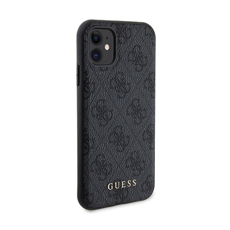 Guess Bundle Pack MagSafe 4G Metal Gold Logo - Case Set + Power Bank 5000mAh MagSafe iPhone 11 (black)