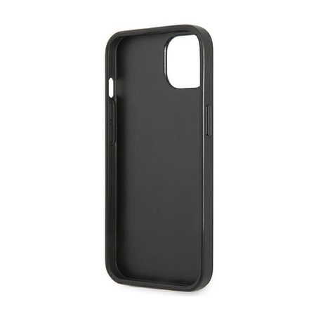Guess Saffiano háromszög logós tok - iPhone 14 tok (fekete)