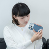 ETUI DO IPHONE 17 PRO MAX do MAGSAFE MOSHI NIEBIESKIE MAGNETYCZNE PODSTAWKA