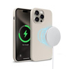 SILIKONOWE ETUI MAGSAFE DO IPHONE 15 PRO Crong BEŻOWE MAGNETYCZNE PLECKI