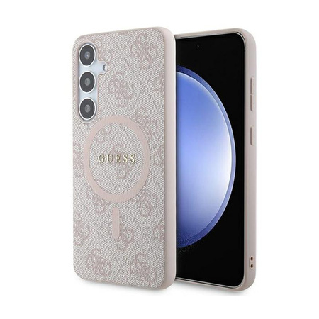 Guess 4G Collection Leather Metal Logo MagSafe - Samsung Galaxy S24+ Case (pink)