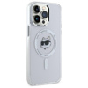 Karl Lagerfeld IML Metal Choupette Head MagSafe - Coque iPhone 14 Pro Max (blanc)