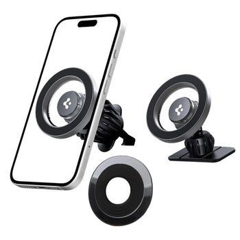 Spigen MFT13 Magnetic Dashboard & Vent Car Mount – Magnetische Auto-Halterung MagSafe (Silber)