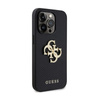 Guess 4G Strass Metal Logo - pouzdro pro iPhone 15 Pro Max (stříbrné)