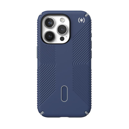 Speck Presidio2 Grip ClickLock & MagSafe - iPhone 15 Pro Tasche (Küstenblau / Staubgrau)